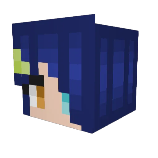 cheesequeenn Minecraft avatar head, 3D render