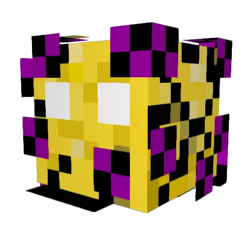 cheeser_CAT Minecraft avatar head, 3D render