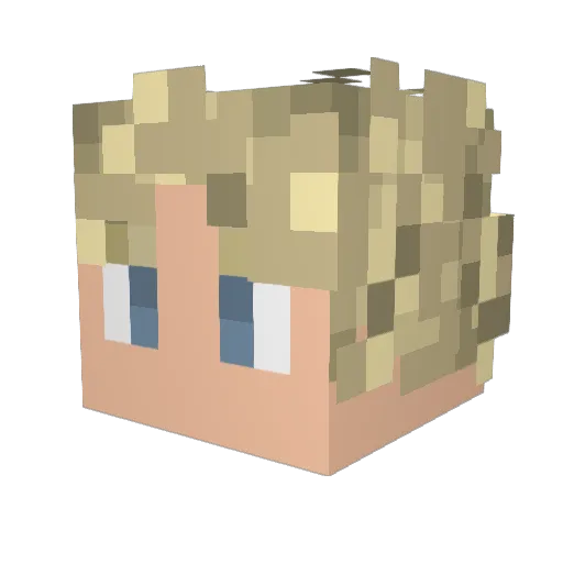 cheeserocks Minecraft avatar head, 3D render