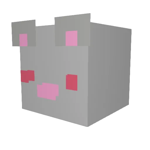 cheesetomeetyou Minecraft avatar head, 3D render