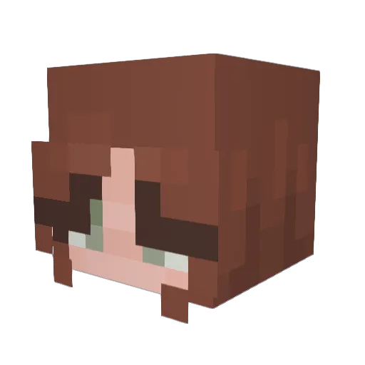 cheeseybees Minecraft avatar head, 3D render