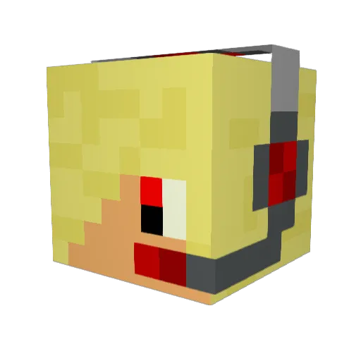 cheeseyourpants Minecraft avatar head, 3D render