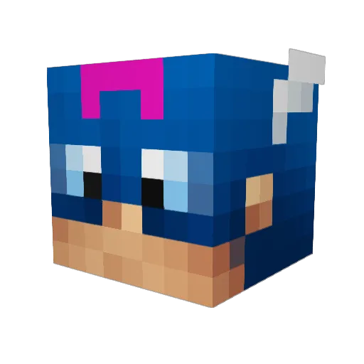 cheesierBurger85 Minecraft avatar head, 3D render