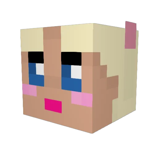 cheesyballs69 Minecraft avatar head, 3D render