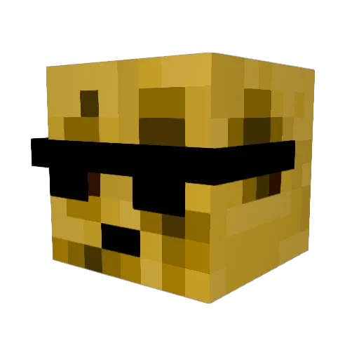 cheesyboy44 Minecraft avatar head, 3D render