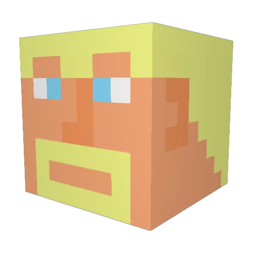 cheesyburger95 Minecraft avatar head, 3D render