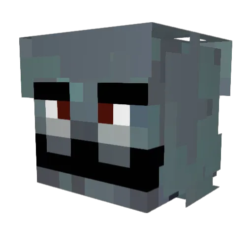 cheesycrock Minecraft avatar head, 3D render