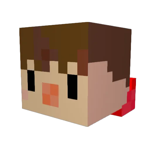 cheesyer Minecraft avatar head, 3D render