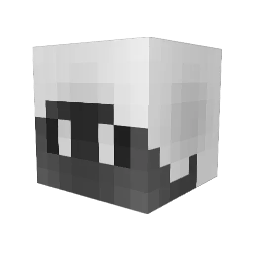 cheesyva Minecraft avatar head, 3D render