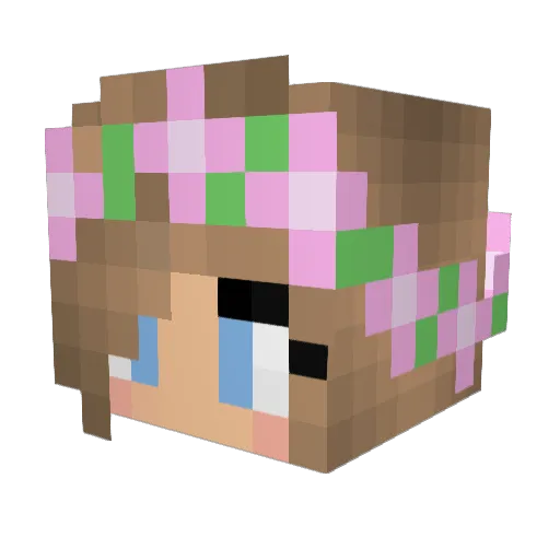 cheetahally Minecraft avatar head, 3D render
