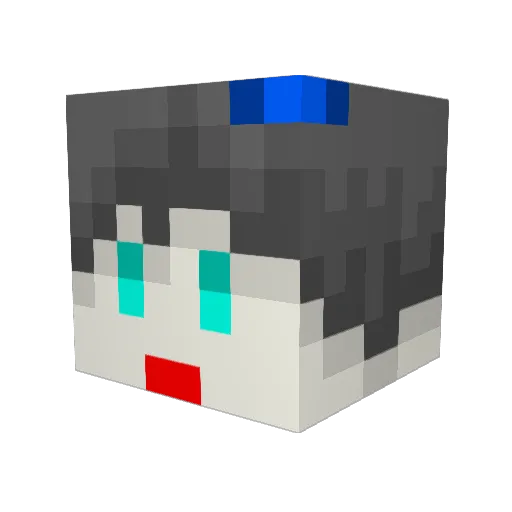 cheetaradayo Minecraft avatar head, 3D render