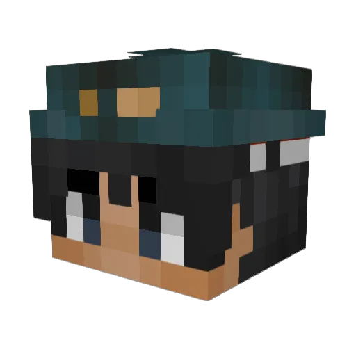 cheetha_ Minecraft avatar head, 3D render