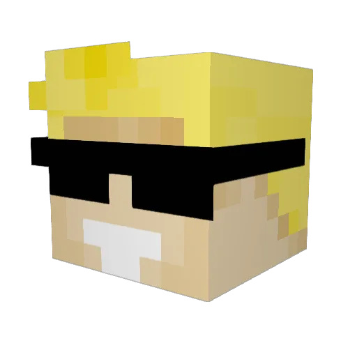 cheeze_it_32 Minecraft avatar head, 3D render