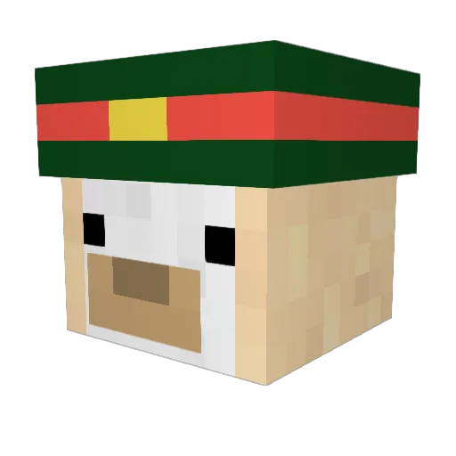 cheezitzboi Minecraft avatar head, 3D render