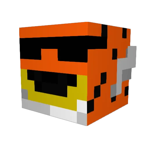 cheezopuff Minecraft avatar head, 3D render