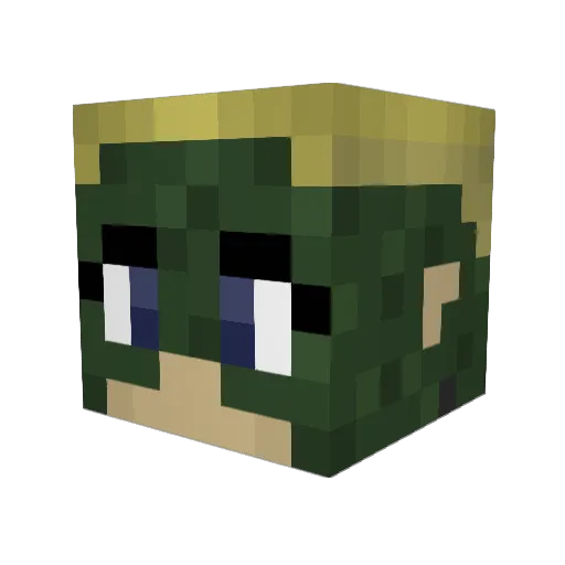 cheezy262 Minecraft avatar head, 3D render