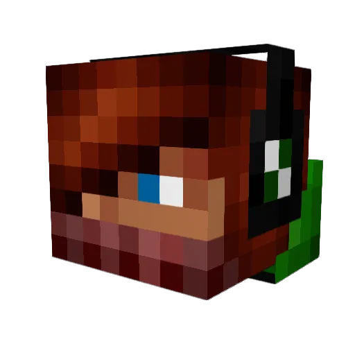 cheezytaco67 Minecraft avatar head, 3D render