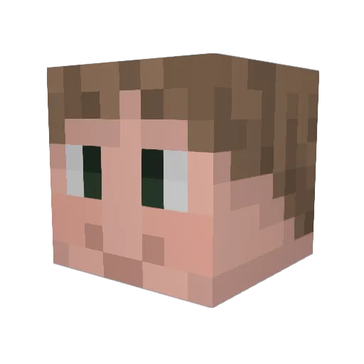 chef_Jacob_13 Minecraft avatar head, 3D render