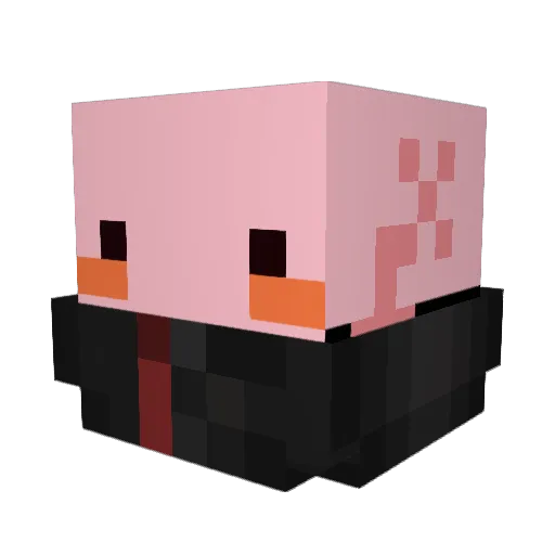 chefbleu Minecraft avatar head, 3D render