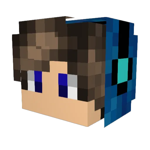 chefdarkman Minecraft avatar head, 3D render