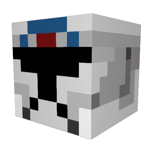chefdoggy Minecraft avatar head, 3D render