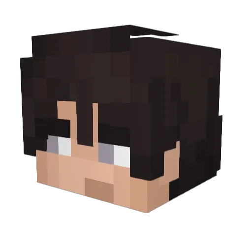 cheffooo Minecraft avatar head, 3D render