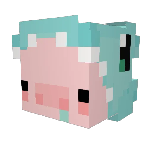 chefobama Minecraft avatar head, 3D render