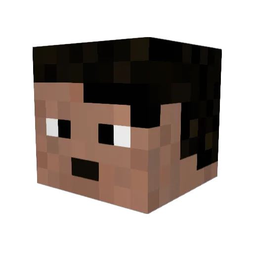 chefur420 Minecraft avatar head, 3D render