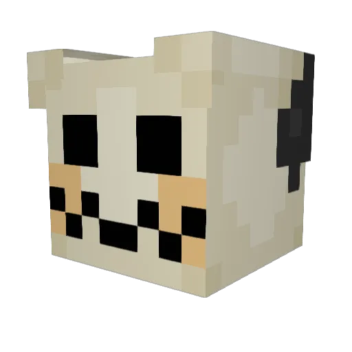cheg7 Minecraft avatar head, 3D render