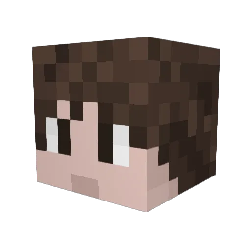 chegemusic Minecraft avatar head, 3D render
