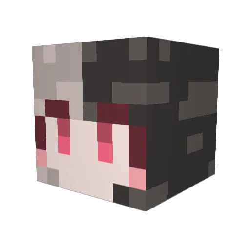 chehamong Minecraft avatar head, 3D render