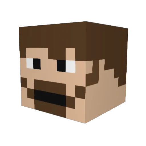 chejny Minecraft avatar head, 3D render