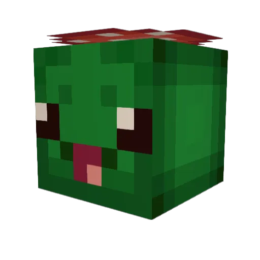 chekkit Minecraft avatar head, 3D render