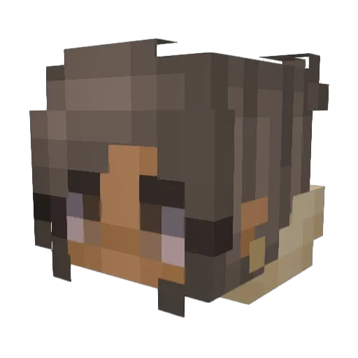 chelMichelMi Minecraft avatar head, 3D render