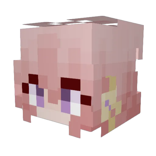 chelchel02 Minecraft avatar head, 3D render