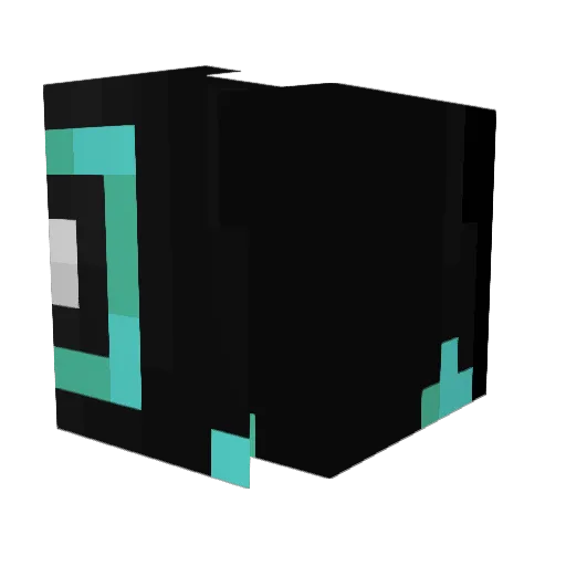 chelienYT Minecraft avatar head, 3D render