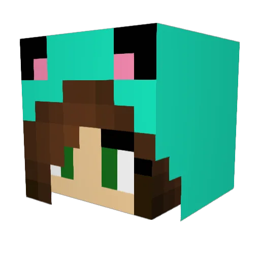 chella539 Minecraft avatar head, 3D render