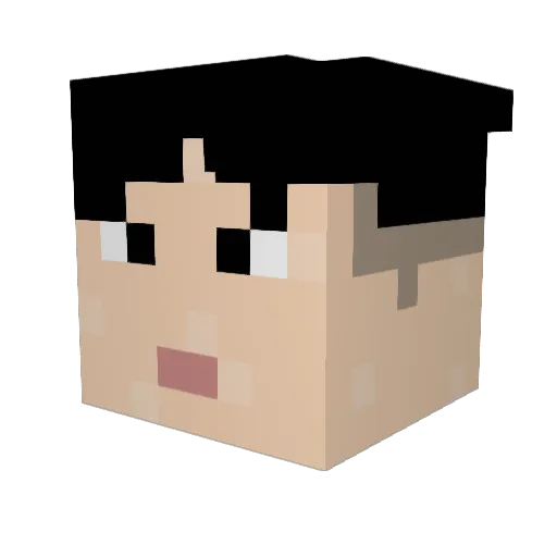 chelookey Minecraft avatar head, 3D render