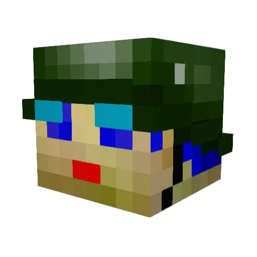 chelsearules01 Minecraft avatar head, 3D render