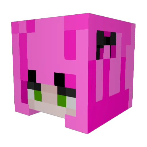chelseaww Minecraft avatar head, 3D render