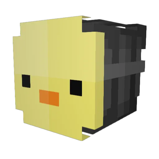 chelswels Minecraft avatar head, 3D render