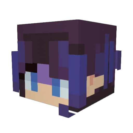 chelula Minecraft avatar head, 3D render