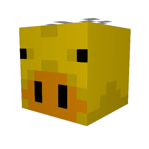 chemapio Minecraft avatar head, 3D render