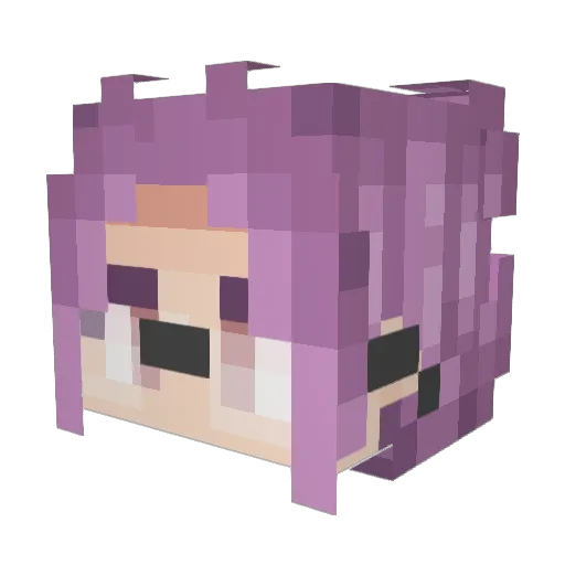 chemicalexposure Minecraft avatar head, 3D render