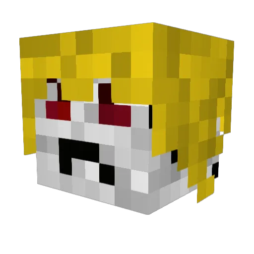 cheminade2027 Minecraft avatar head, 3D render