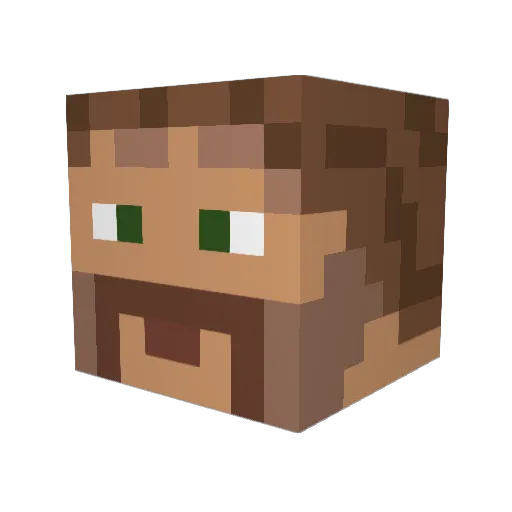 chemnerd28 Minecraft avatar head, 3D render