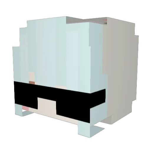 chen0123 Minecraft avatar head, 3D render