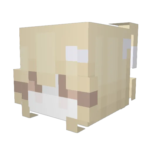 chen0419 Minecraft avatar head, 3D render