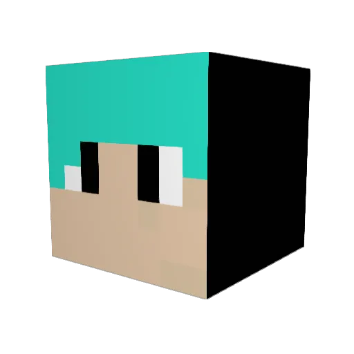chen29 Minecraft avatar head, 3D render