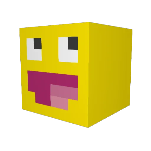 chen317 Minecraft avatar head, 3D render